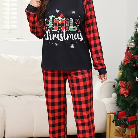 Long Sleeve Matching Family Pajama Set, Soft Sleepwear, Multiple Sizes - Picture 2 of 5